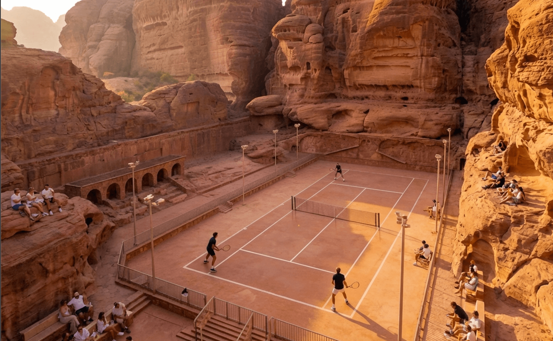 Tennis in the canyon - Harvi-curated experience